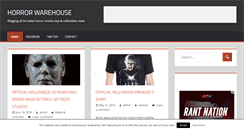 Desktop Screenshot of horrorwarehouse.com