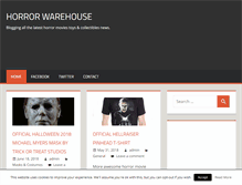 Tablet Screenshot of horrorwarehouse.com